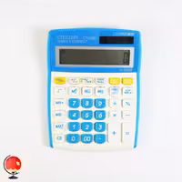 ماشین حساب رنگی سیتیژن مدل CT-612C آبی