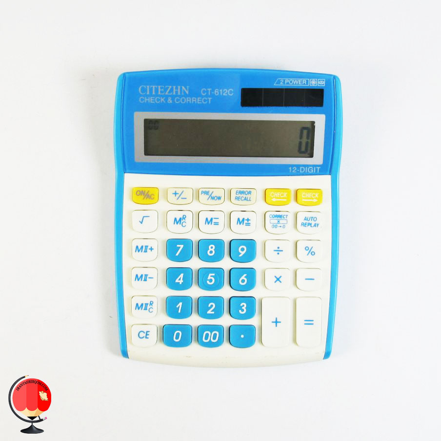 ماشین حساب رنگی سیتیژن مدل CT-612C آبی