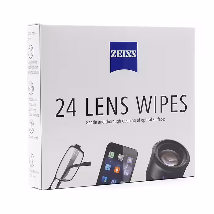 دستمال لنز بدون الکل برند ZEISS (بسته 24 عددی)