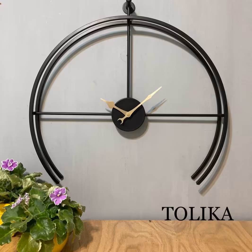 ساعت دیواری فلزی فانتزی تولیکا