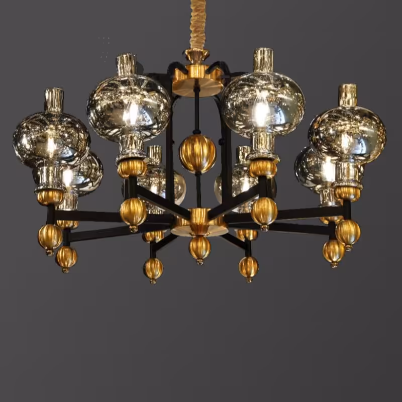 لوستر 8 شعله فلزی نئوکلاسیک.هزینه ارسال با مشتری محترم(پسکرایه)