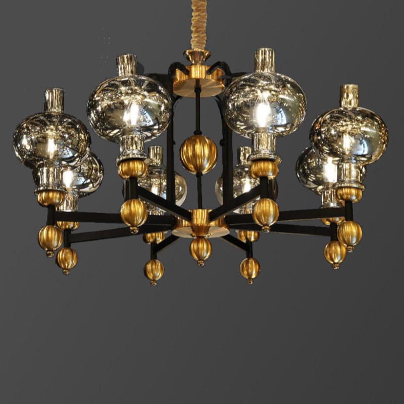 لوستر 8 شعله فلزی نئوکلاسیک.هزینه ارسال با مشتری محترم(پسکرایه)