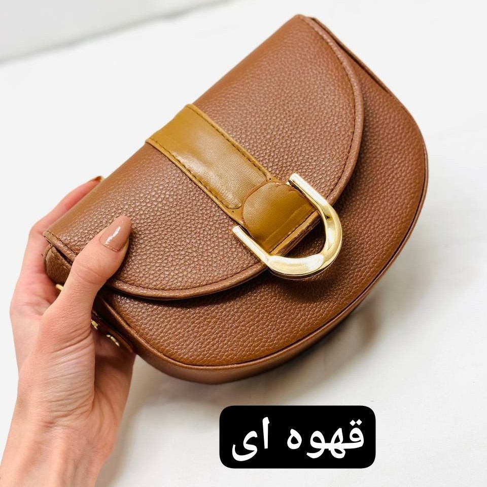 کیف دوشی قایقی  زنانه و دخترانه چرم شرانگ بند دار با  رنگبندی جذاب (ارسال رایگان)