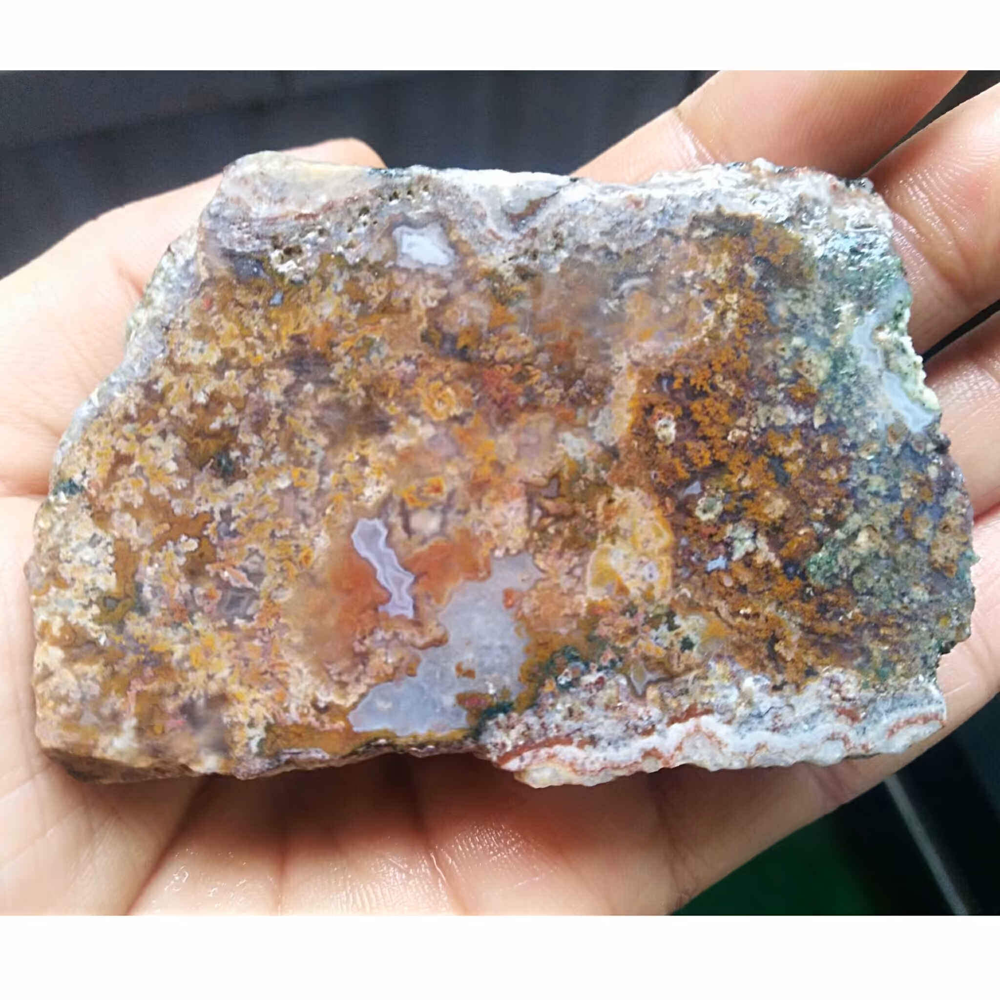 سنگ راف شجر 7 رنگ محشر دیدنی کاملا طبیعی با قابلیت ساخت چند نگین قیمتی