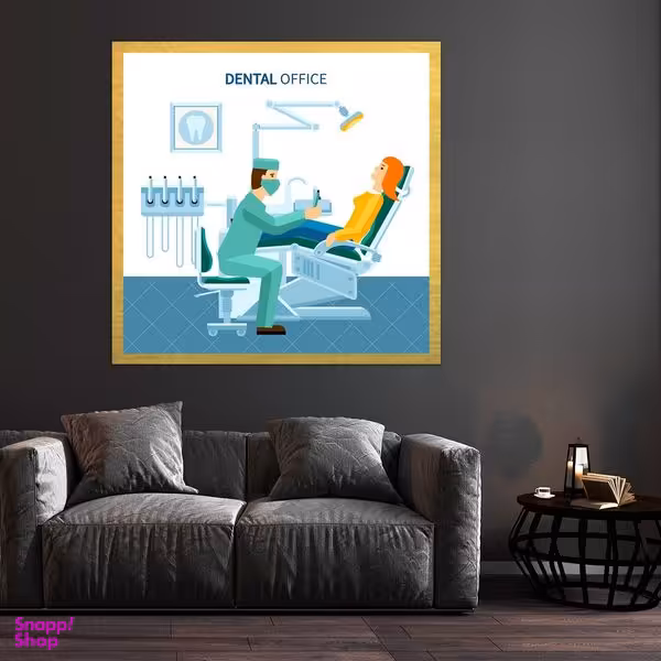 تابلو بکلیت طرح مطب دندانپزشکی مدل قاب شاسی T-S10118