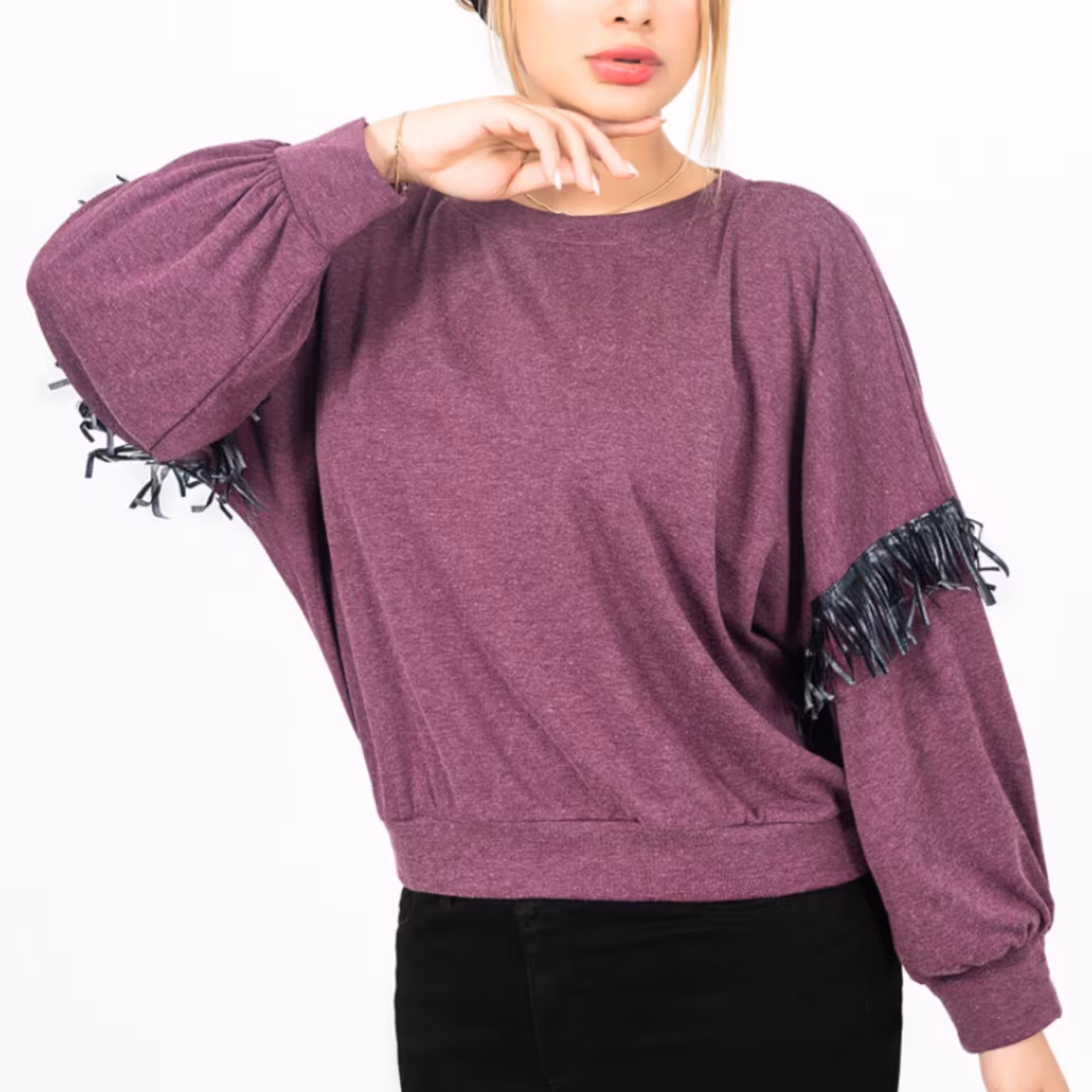 بلوز آنغوره آستین کیمینو  فری 36 تا 44