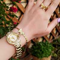 ست ساعت و دستبند استیل 