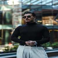 پلیور مشکی مردانه ژاکت بافتنی شبه جزیره سیاه OUTFİT MAN