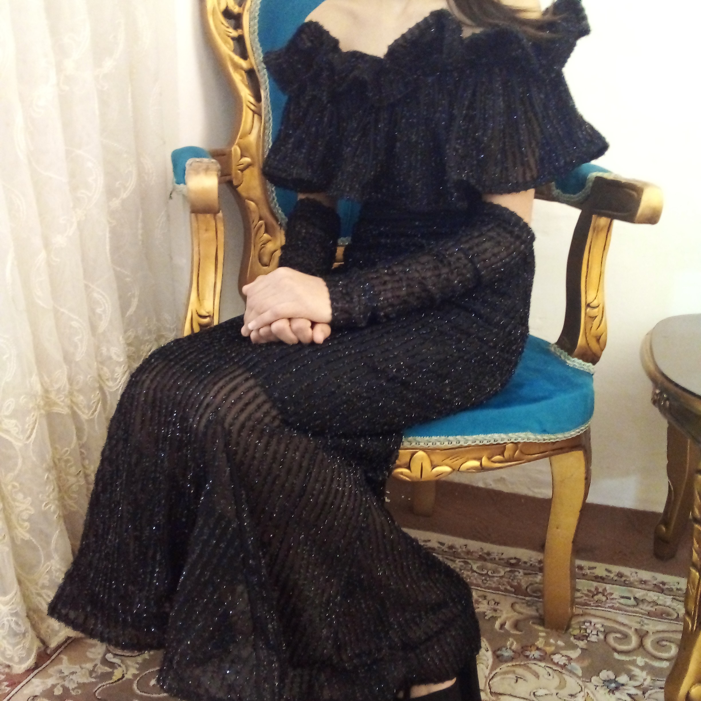 لباس مجلسی با ساق دست
