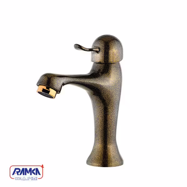 شیر روشویی تیدا زیتونی طلایی کاویان