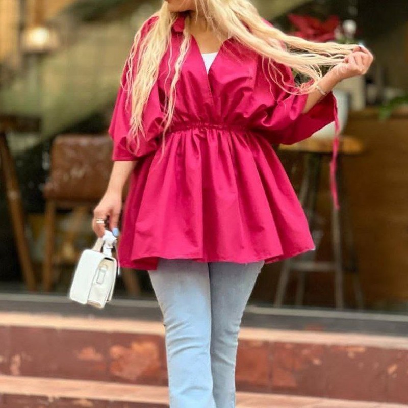 مانتو تابستانه مانتو دخترانه مانتو زنانه مانتو آستین گت غزاله