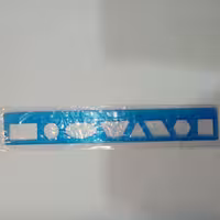 خط کش و شابلون اشکال هندسی ژله ای نشکن 8 طرح
20 سانتی