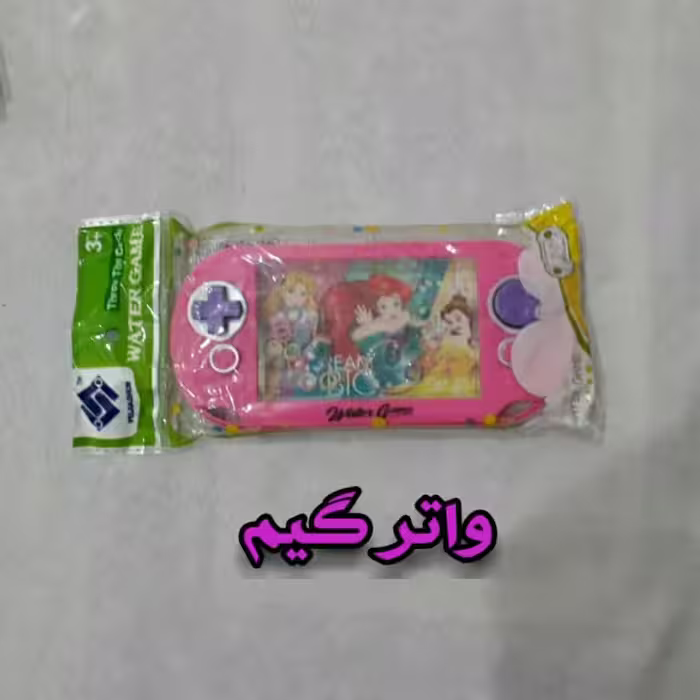 واتر گیم دو دکمه ای تبلت طرح شخصیت کارتونی اسباب بازی دخترانه ( آتاری آبی ) (رنگ صورتی )