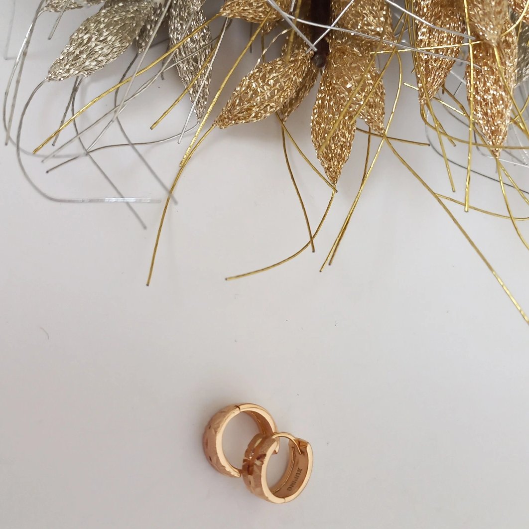گوشواره بدل حلقه ای رنگ مسی