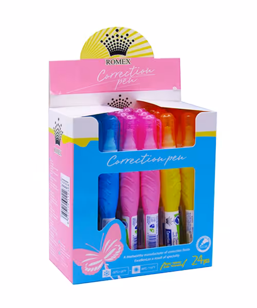 لاک غلطگیر قلمی فانتزی 4 میل رومکس (24عددی)