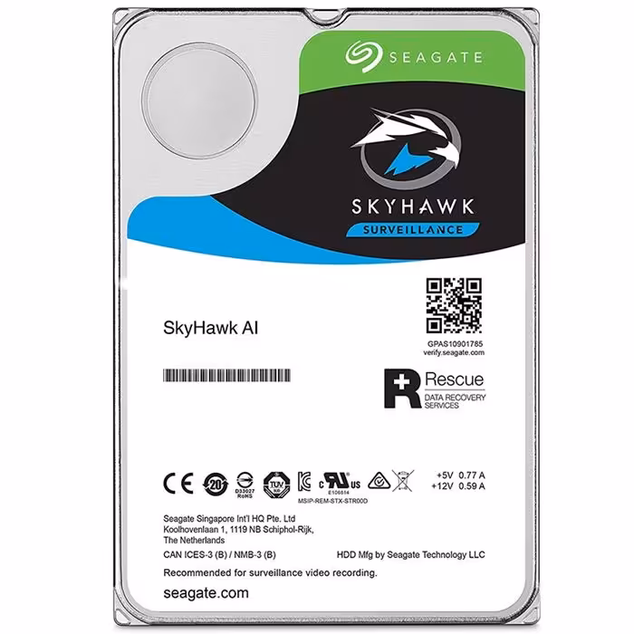 هارد سیگیت مدل ST16000VE0008 Skyhawk AI Surveillance با ظرفیت 16 ترابایت