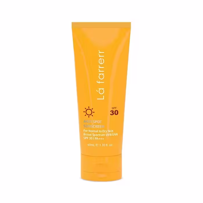 کرم ضد آفتاب و ضدلک بی رنگ لافارر +SPF30| پوست معمولی و خشک| حجم 40 میل