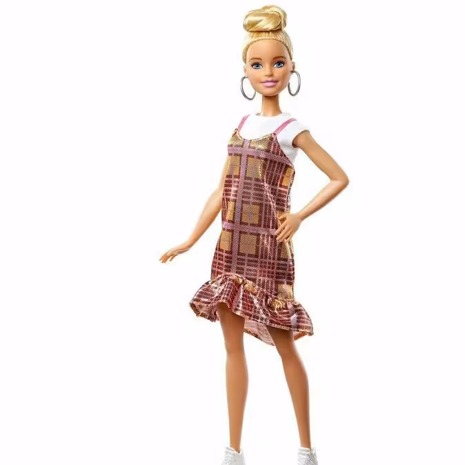 عروسک باربی اصل شرکت متل از سری fashionistas با موهای گوجه ای 