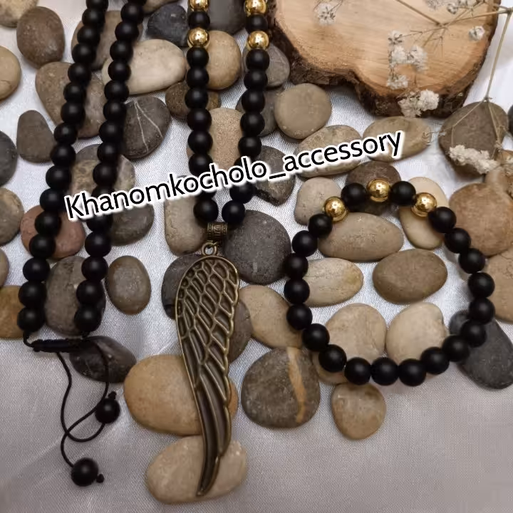 ست گردنبند و دستبند اونیکس 