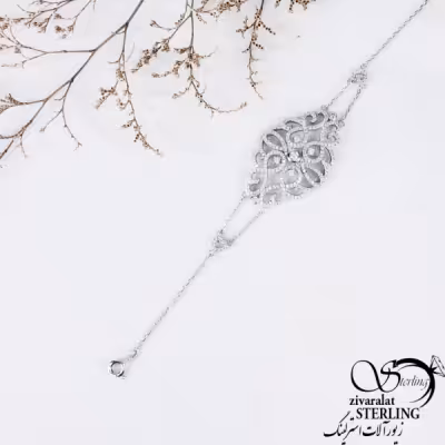 دستبند نقره ایتالیایی طرح کلاسیک کد 11735