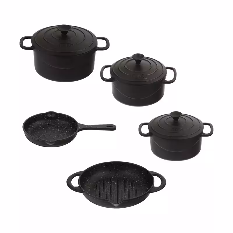 سرویس قابلمه چدن نالینو مدل فیکو Fico (8 پارچه)