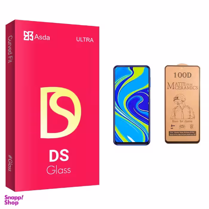 محافظ صفحه نمایش سرامیکی آسدا مدل DS glass مناسب برای گوشی موبایل شیایومی Redmi Note 9s