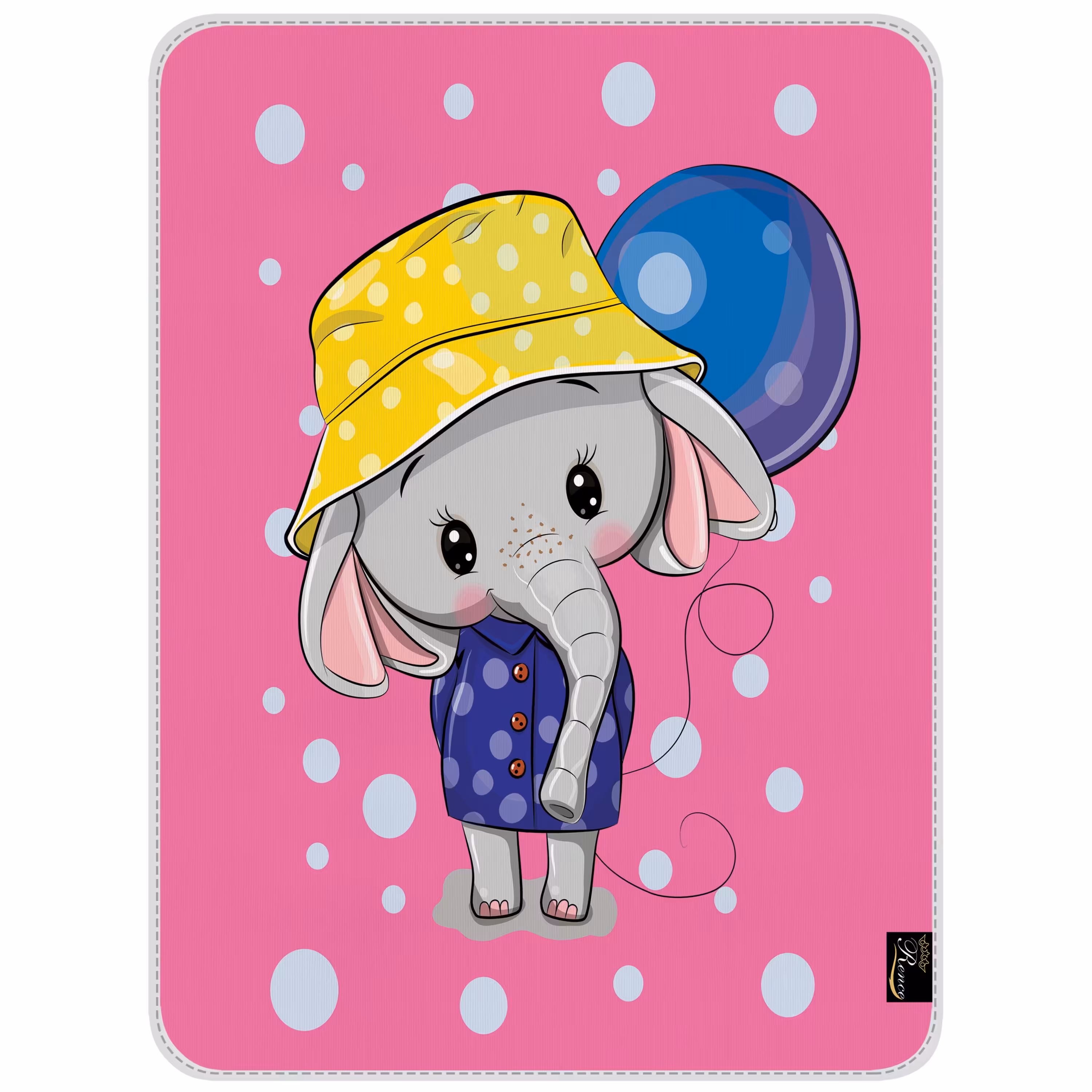 زیر انداز ضد آب تک نفره نوزاد سایز 55 در 75 مدل E1-615 شرکت رنس