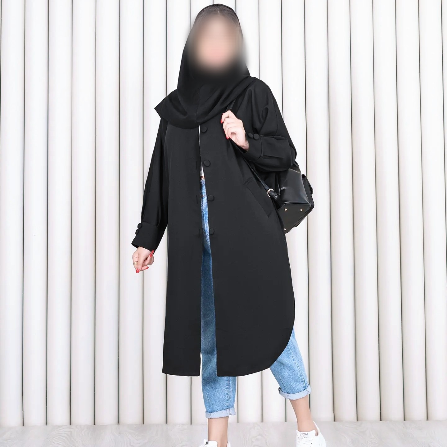 مانتو شایلین بلند زنانه سایز 38 تا 48