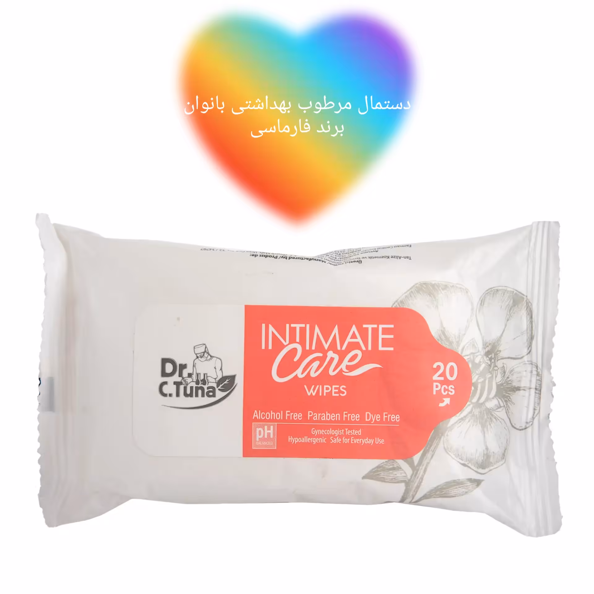 دستمال مرطوب بهداشتی بانوان مدل فارماسی