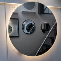 آینه گرد 60 بک لایت آفتابی تیما با ضمانت تعویض 