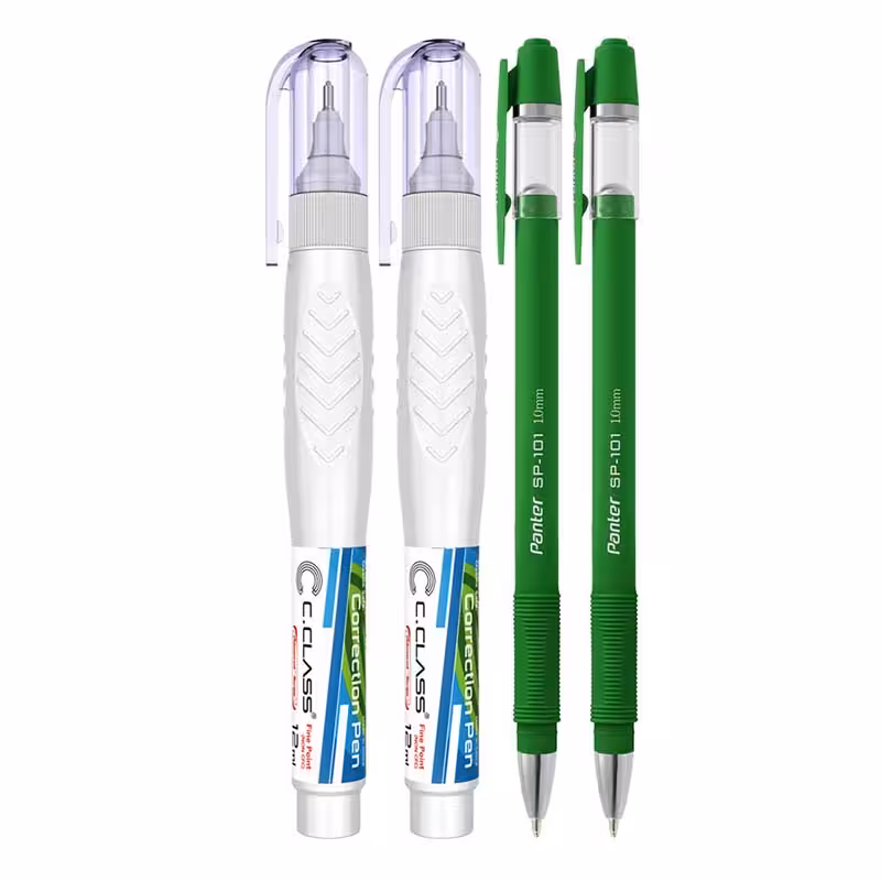 خرید غلط گیر سی کلاس بسته 2 عددی به همراه 2 عدد خودکار پنتر سبز نوک 1