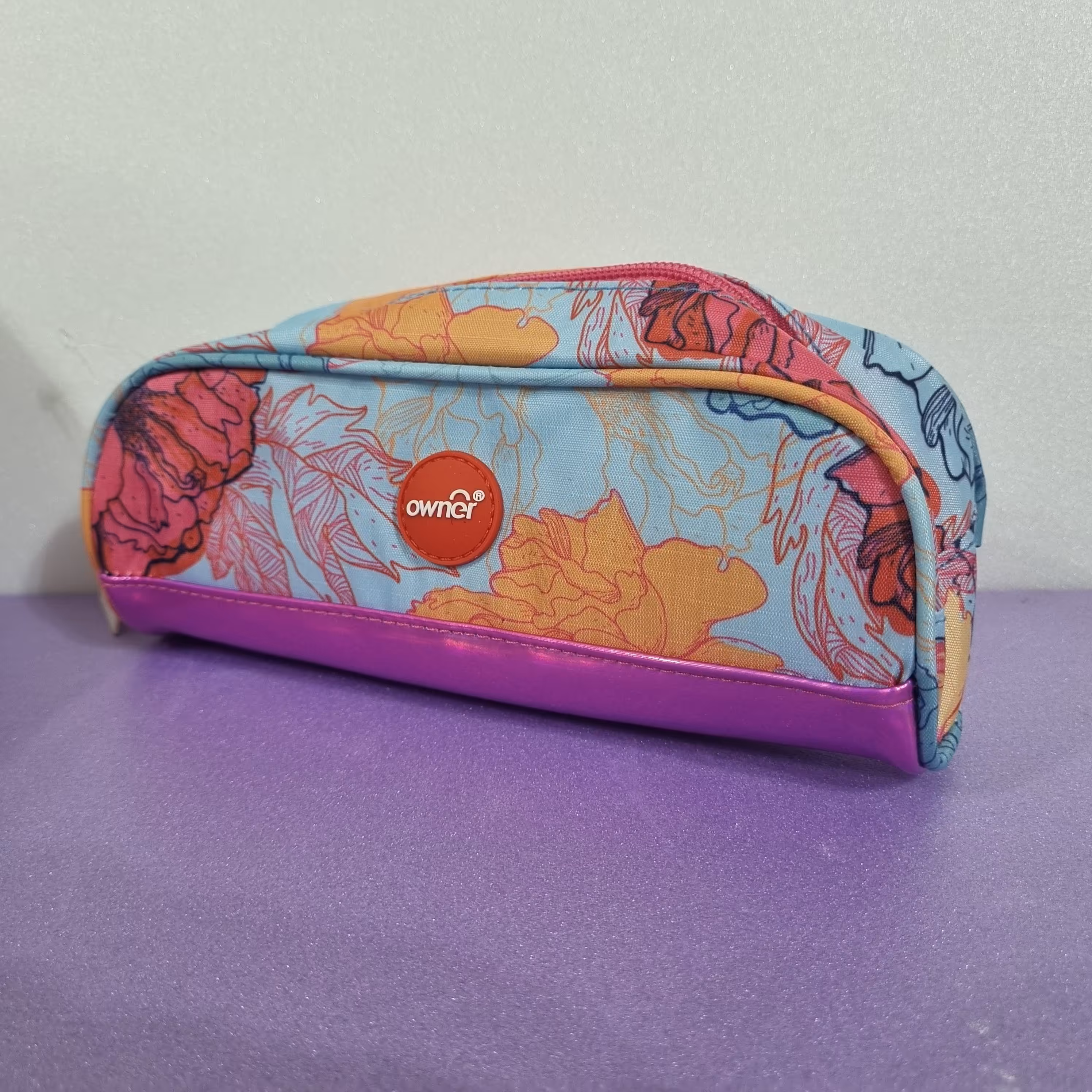 جامدادی اونر  تک زیپ  طرح گل کد 461211 