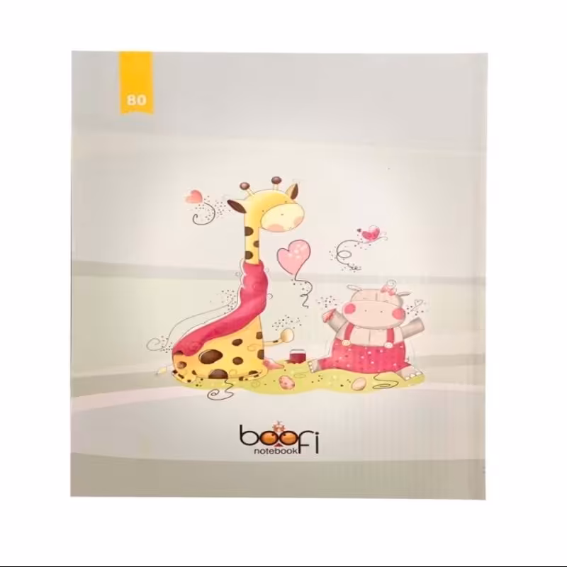 دفتر مشق 80 برگ بوفی کد 12