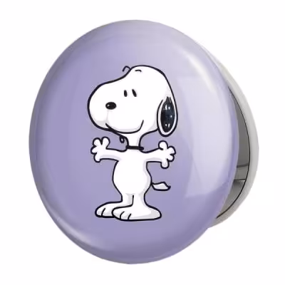 آینه جیبی خندالو طرح انیمیشن اسنوپی Snoopy مدل تاشو کد 13878