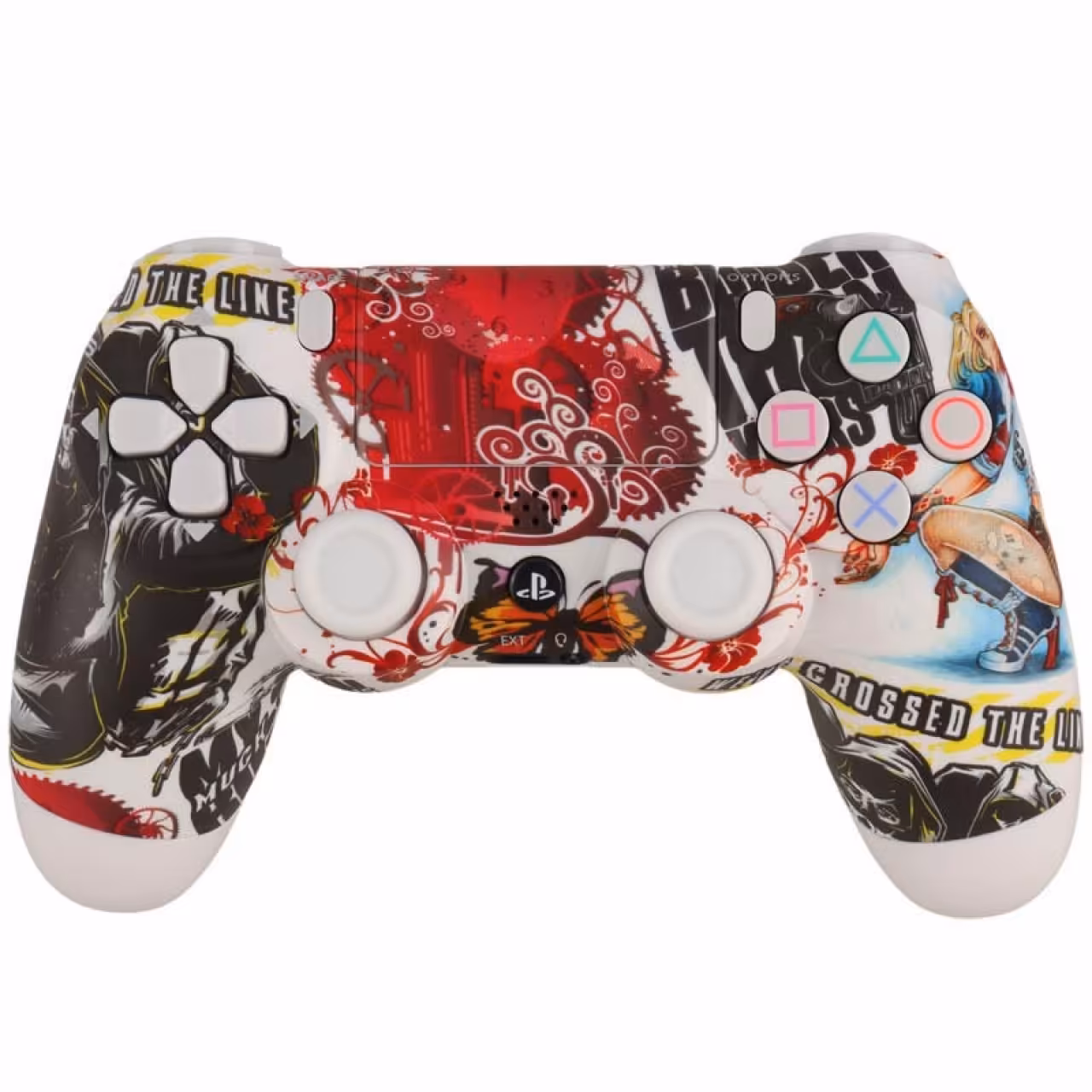 دسته بازی بی سیم سونی Dualshock 4 High Copy درجه یک طرح Harly Quinn مناسب برای PS4