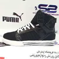 کفش کتانی ساقدار اسپرت کلاسیک سفید مشکی سوپرا classic shoes supra white black