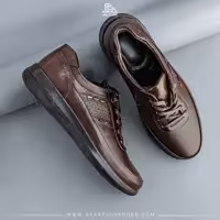 کفش پسرانه و مردانه تمام چرم گاوی طبی و راحتی مدل آرتا بند دار