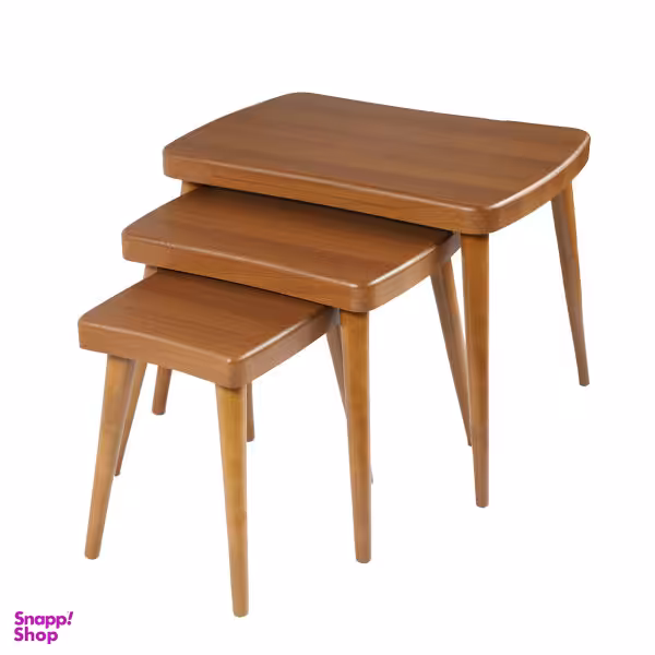 میز عسلی مدل 130AGH مجموعه 3 عددی