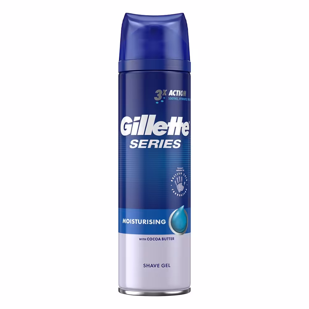 ژل اصلاح مردانه ژیلت مدل SERIES MOISTURISING