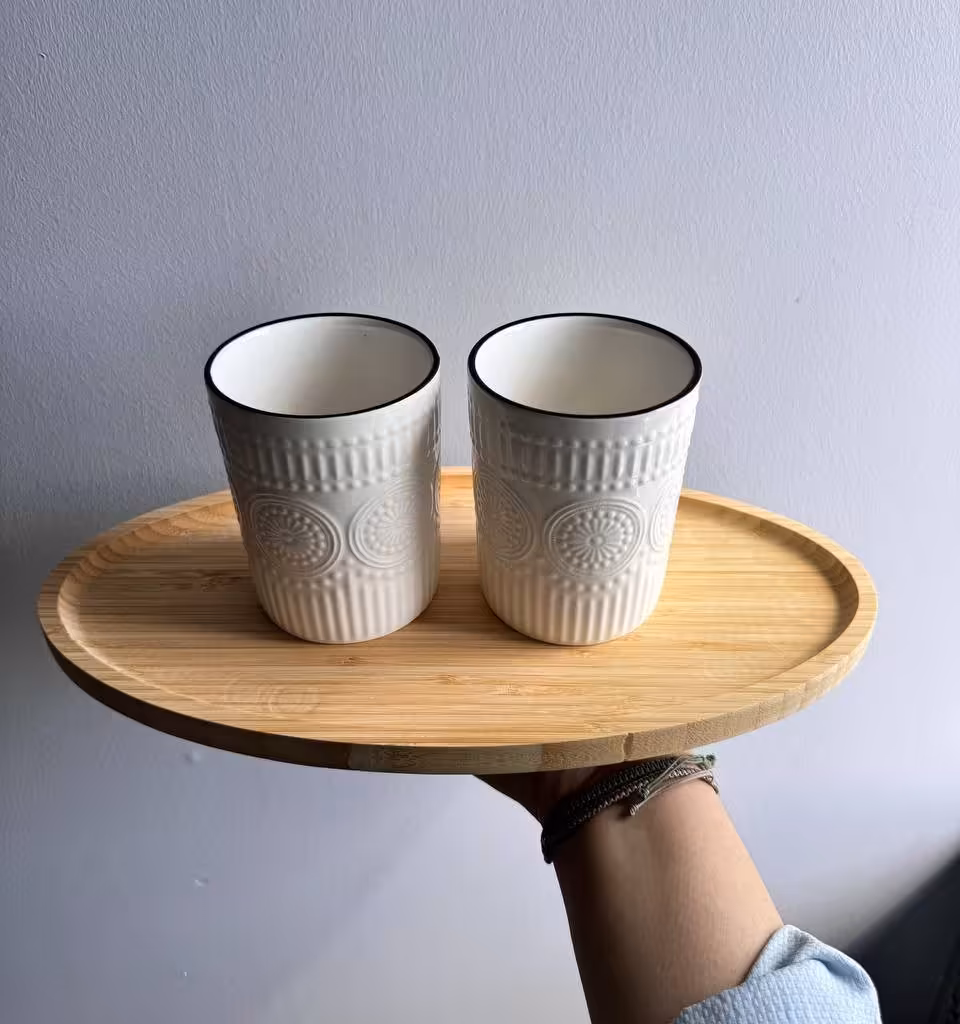 پک دو عددی لیوان سرامیکی وارداتی