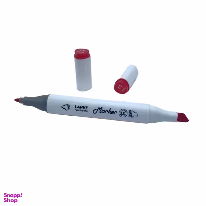 ماژیک راندو دو سر لانک کد 11 رنگ Carmine