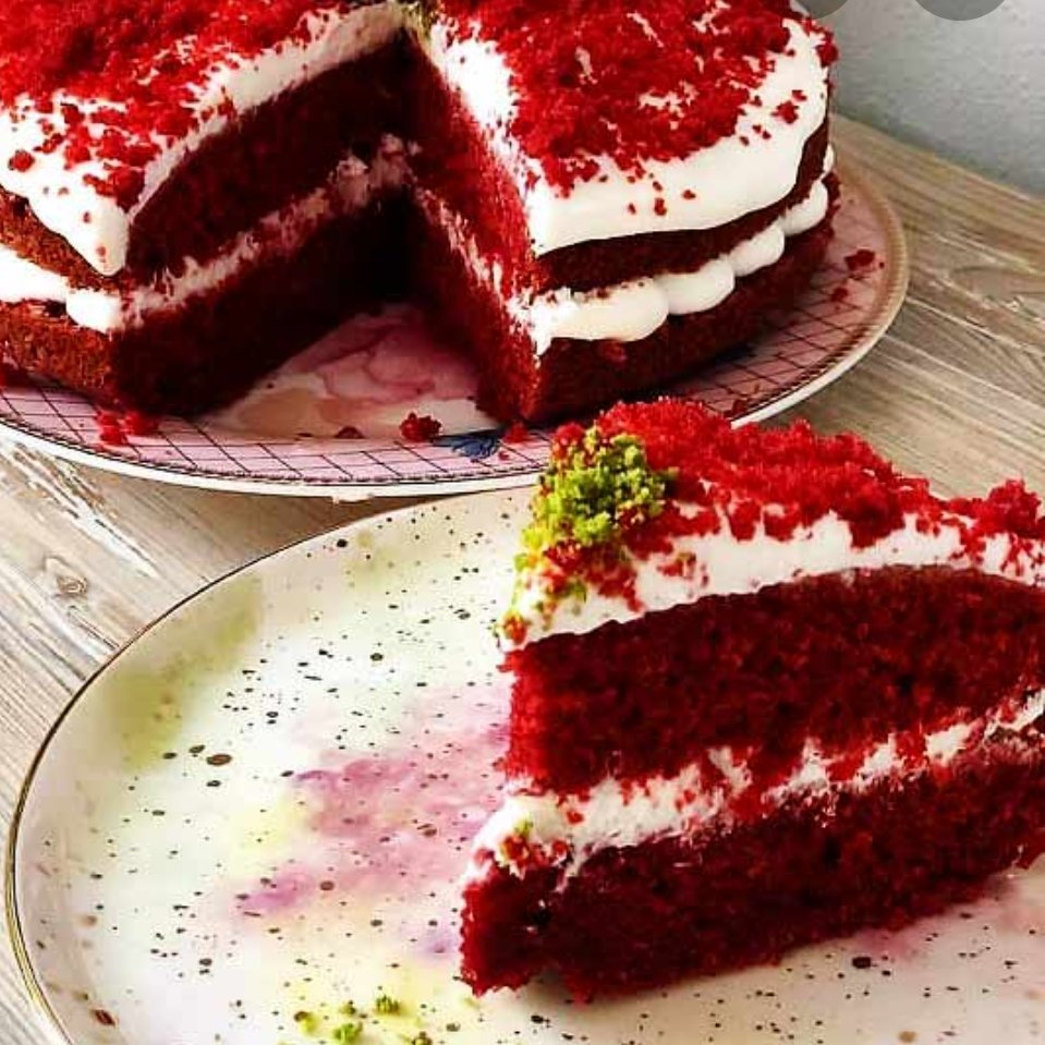 پودر کیک ردولوت خانگی