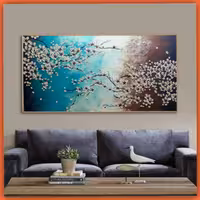 تابلو نقاشی برجسته رنگ اکرلیک دیواری قاب عکسی