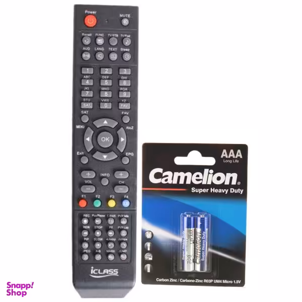 ریموت کنترل آی کلاس مدل PVR9696 به همراه باتری