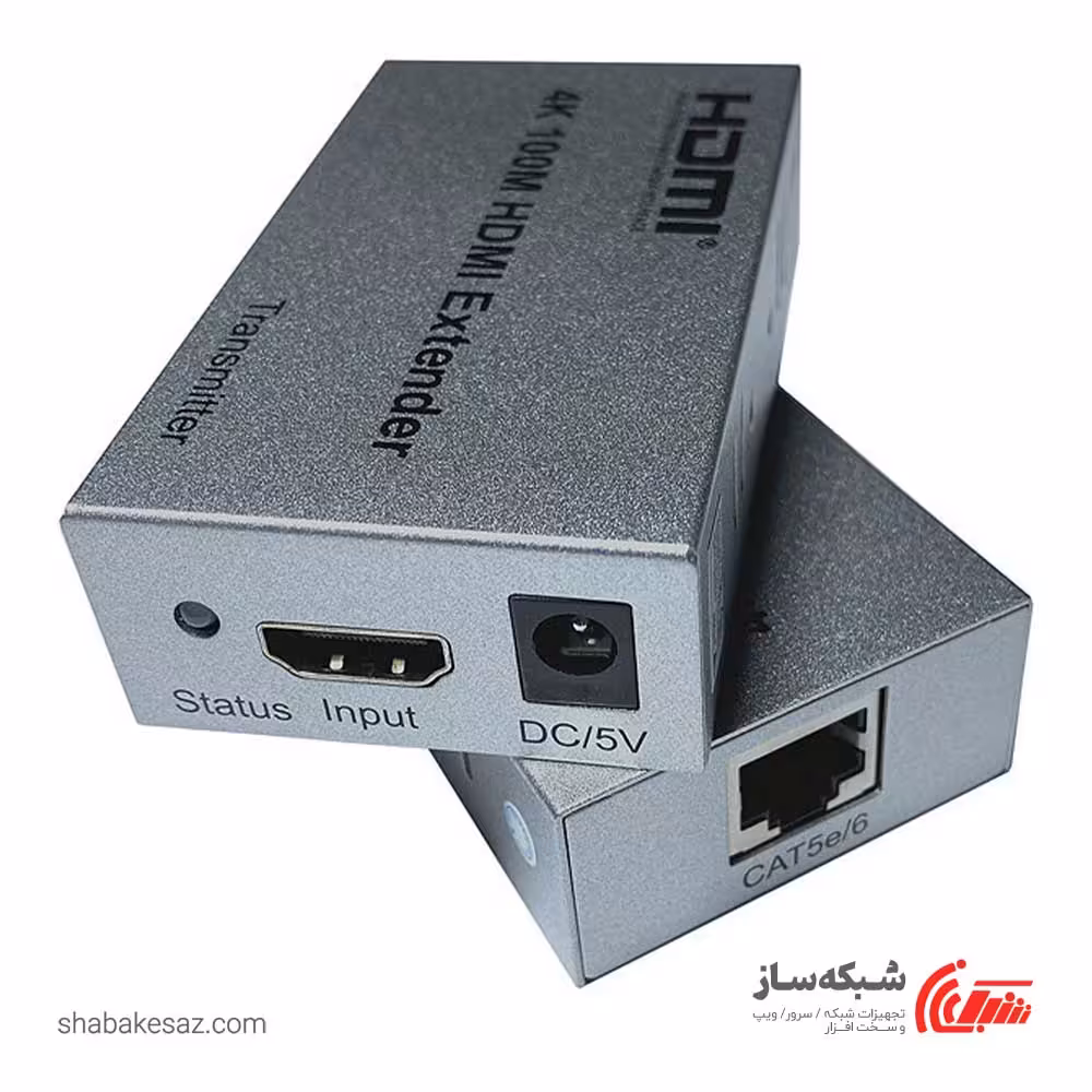 قیمت و خرید اکستندر HDMI وی نت 100 متری با کابل شبکه - شبکه ساز