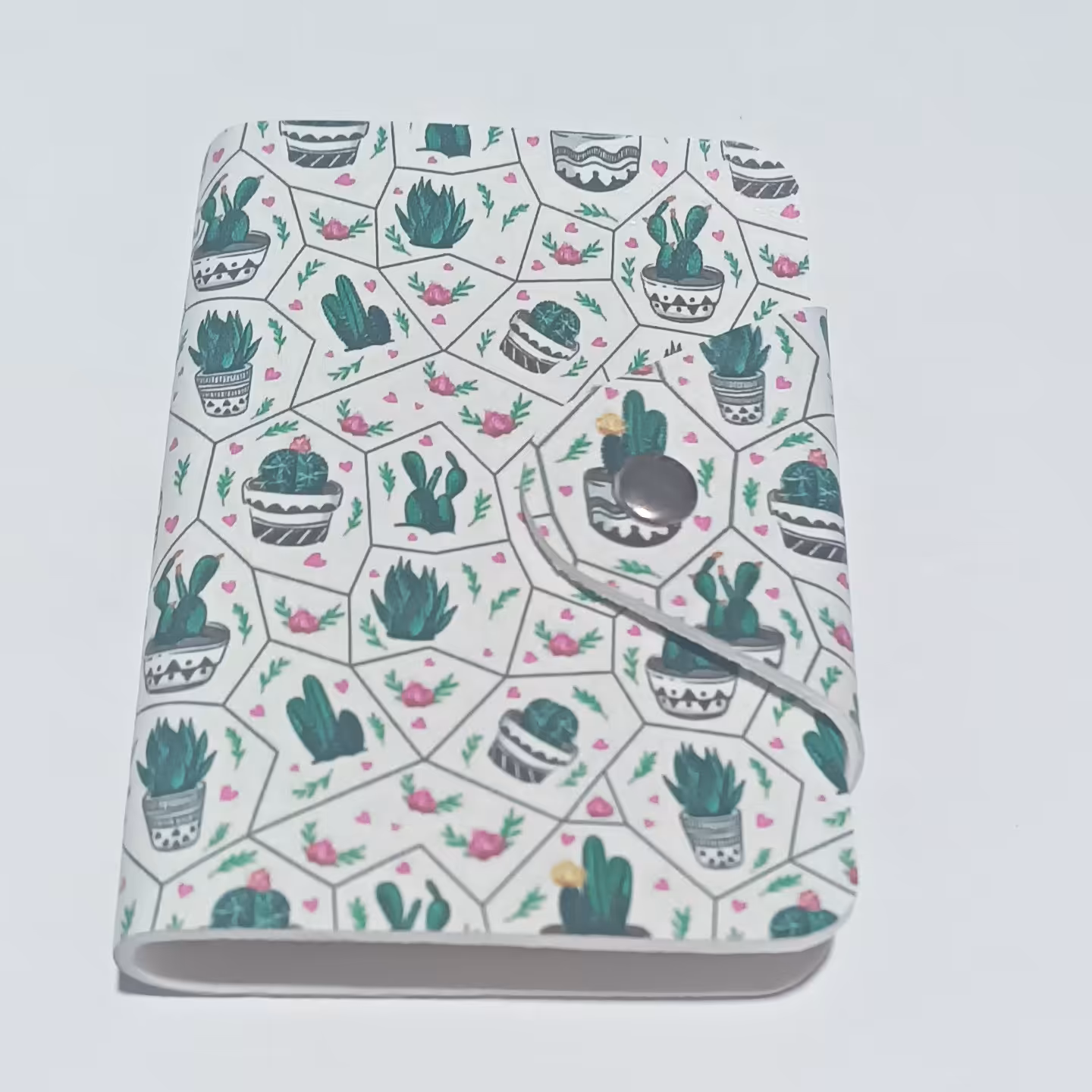 جا کارتی اسپورت 16 عددی دکمه پرسی طرح گل سبز گلدان سفید