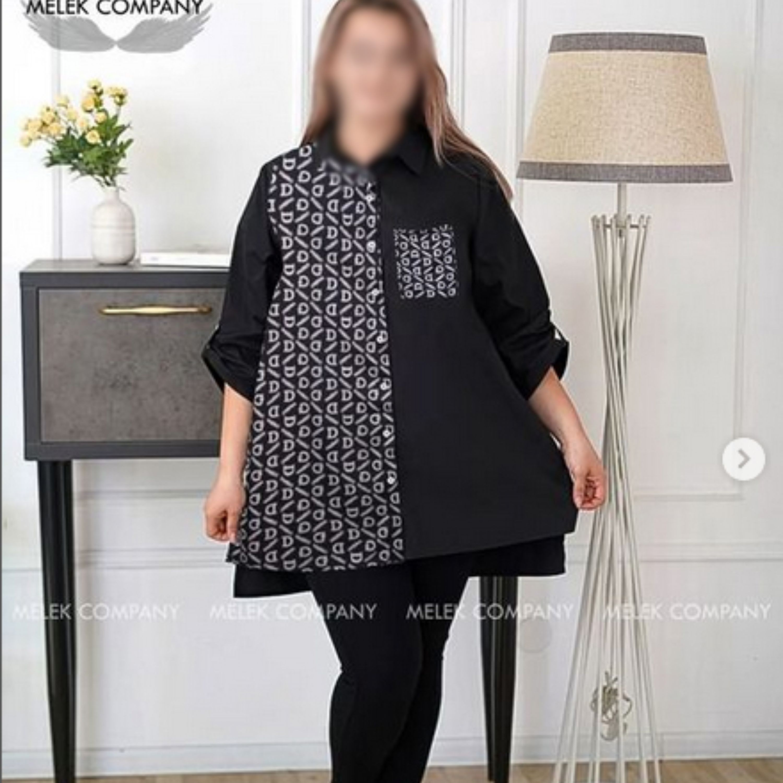 تونیک اسپرت شیک سایز بزرگ 52 تا 60