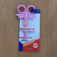 قیچی کاغذ و خمیر  خارجی طرح سنجاقک، قیچی کودک، قیچی بی خطر مخصوص کودک، قیچی مهد کودک کد2