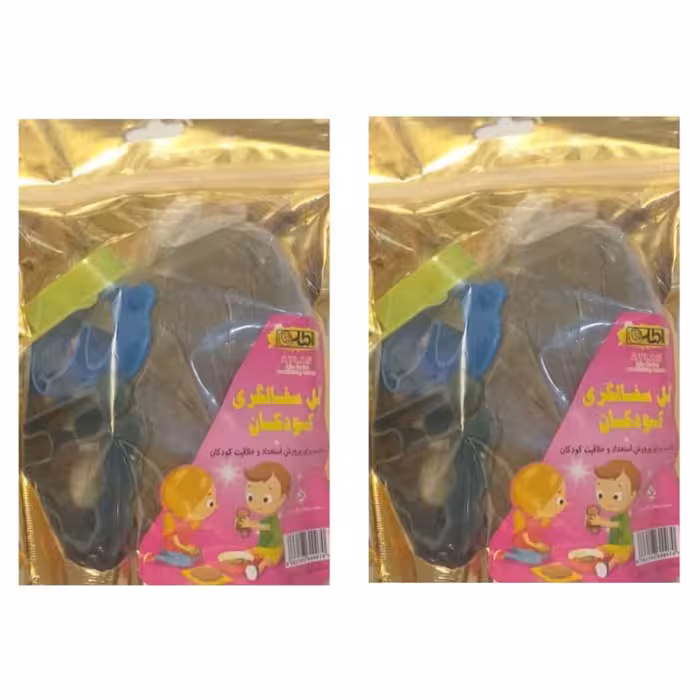 گل سفالگری اطلس مدل شقایق بسته 2 عددی