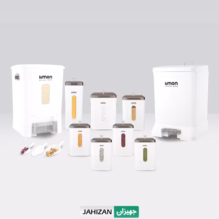 سرویس آشپزخانه 9پارچه لیمون مدل مربع کد1962